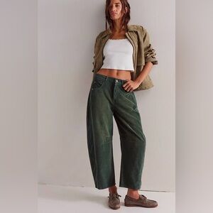 NWT Free People x We The Free Good Luck Mid-Rise Barrel Cords